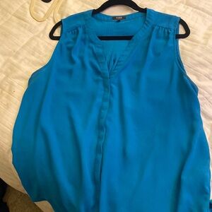 Teal LG dressy, tank top by NYDJ large tank top